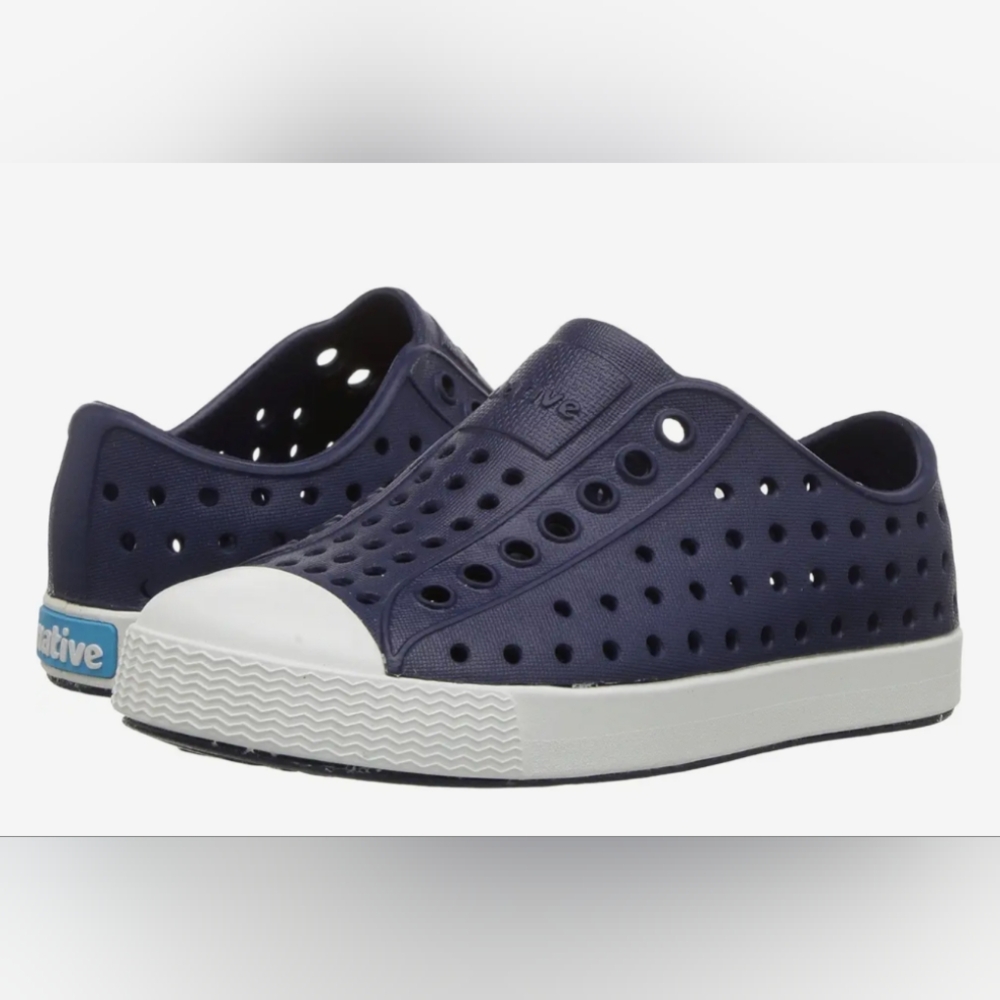 Native Kids Shoes Sneakers in Navy and White